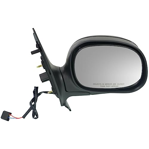 LNMTLZHHM Folding Power Gloss Black Mirrors Pair Set For Expedition F150 Pickup Truck