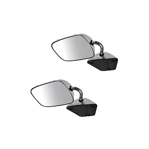 LNMTLZHHM Mirror Stainless Steel Manual LH RH Pair For Chevrolet GMC Van G-Series