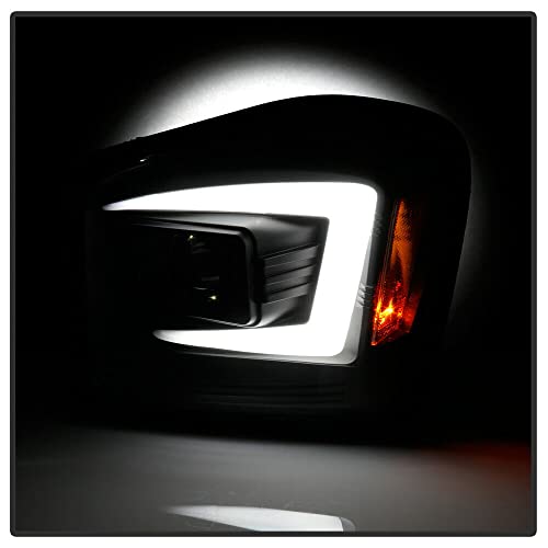 LNMTLZHHM For 2004-2006 Dodge Durango BLACK LED Neon Tube C-Shape DRL Projector Headlight Lamp