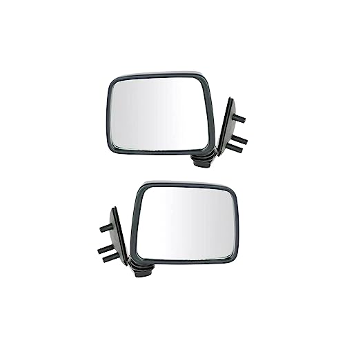 LNMTLZHHM Side View Manual Mirrors Chrome Pair Set For Ford F-Series Pickup Truck