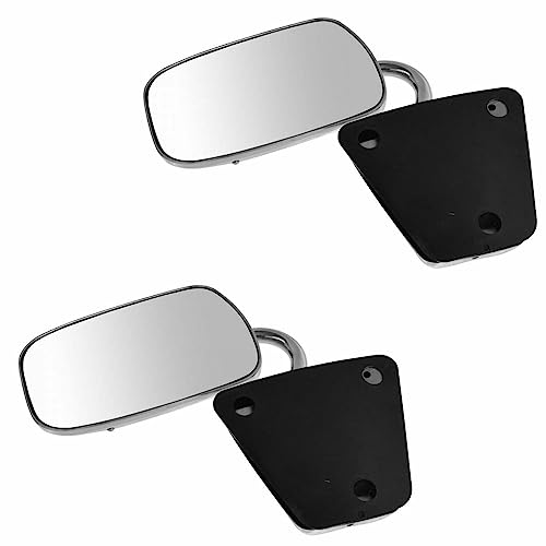 LNMTLZHHM Mirror Stainless Steel Manual LH RH Pair For Chevrolet GMC Van G-Series