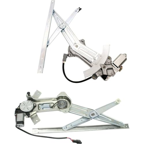 LNMTLZHHM For Ford 1994-2004 Mustang Pair Front Left+Right Window Regulator w/ Motor