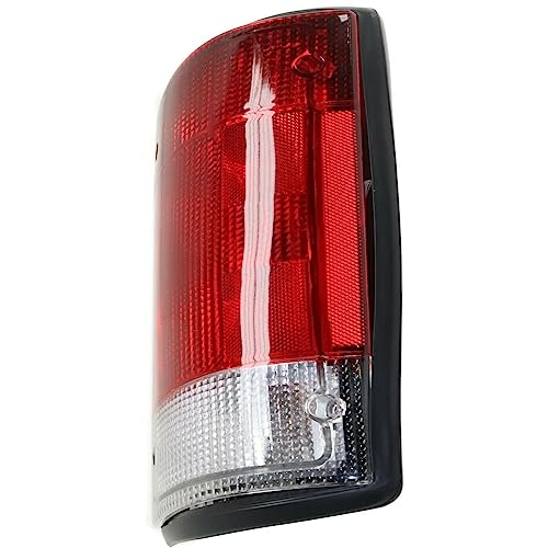 LNMTLZHHM Halogen Tail Light Set For  Ford  1995-2014 E150 E250 E350 Van Clear & Red Lens 2Pcs