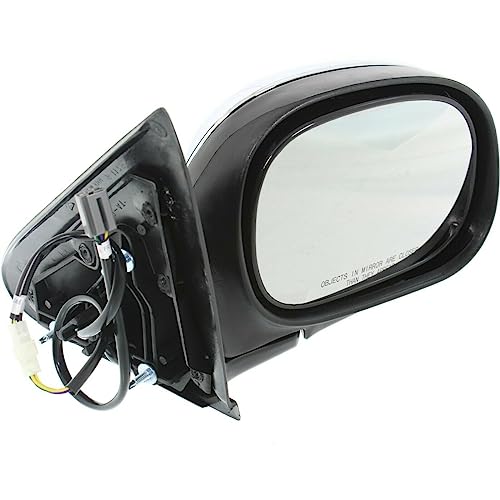 LNMTLZHHM Power Side View Mirror Chrome & Blk Right RH For F150 F250 Heritage Truck