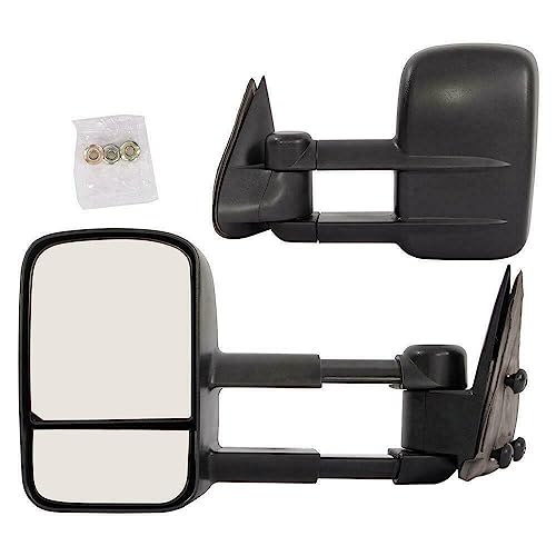 LNMTLZHHM left+Right For Chevrolet GMC Extend Tow Telescoping Side Mirrors Manual