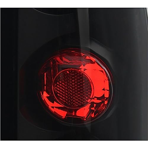 LNMTLZHHM For Cadillac Chevy GMC C10 Sierra Pickup Truck Black Tail Lights Brake Lamp