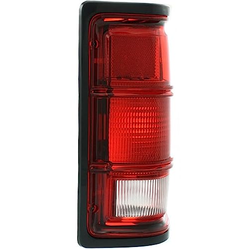 LNMTLZHHM Pair Set Taillight Taillamp with Black Bezel Housing For 1987 - 1996 Dodge Dakota Pickup Truck SUV