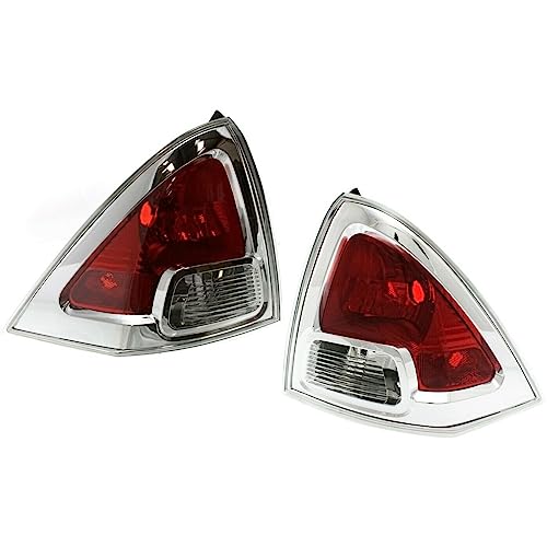 LNMTLZHHM Halogen Tail Light Set For 2006-2009 Ford  Fusion Sedan Clear & Red Lens 2Pcs