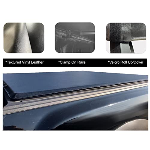 LNMTLZHHM 6.5ft Soft Roll-Up Truck Bed Tonneau Cover For 2007-2021 Toyota Tundra Pickup