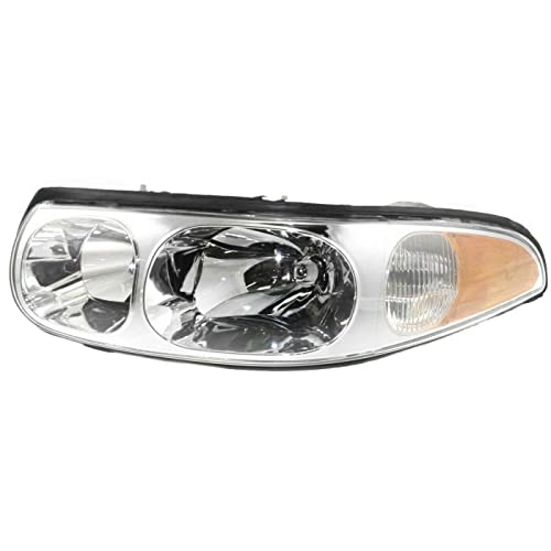 LNMTLZHHM Headlight Headlamp LH Left Driver Side For 2000-2005 Buick LeSabre Limited Sedan