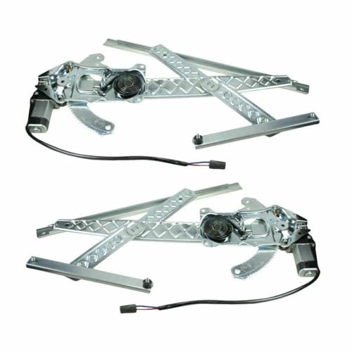 LNMTLZHHM For Ford Lincoln Pair Front Left+Right Window Regulator w/ Motor 741-872 741-873