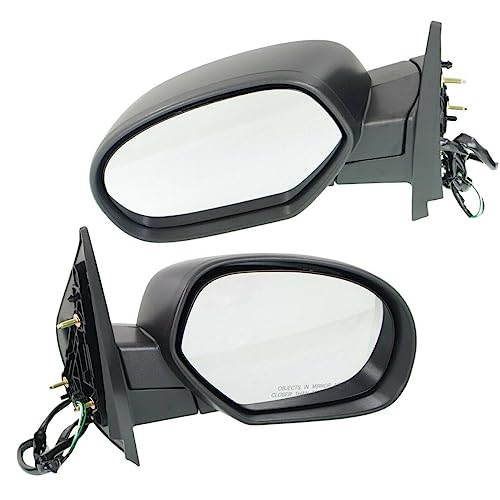 LNMTLZHHM ‎Side Mirrors Power Heated Folding Black Left & Right Pair Set For Chevrolet GMC