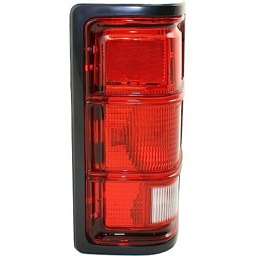 LNMTLZHHM Pair Set Taillight Taillamp with Black Bezel Housing For 1987 - 1996 Dodge Dakota Pickup Truck SUV