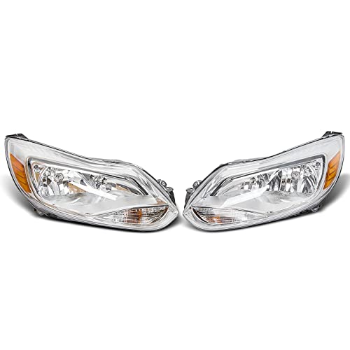 LNMTLZHHM For Ford 2012-2014 Focus Headlights Head Lamps Left Right Pair Driver Passenger