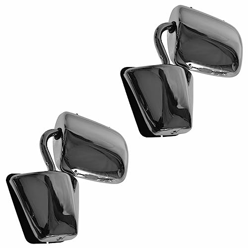 LNMTLZHHM Mirror Stainless Steel Manual LH RH Pair For Chevrolet GMC Van G-Series