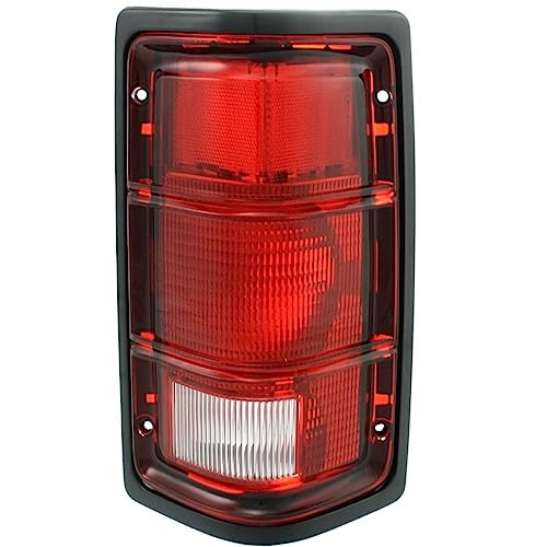 LNMTLZHHM Pair Set Taillight Taillamp with Black Bezel Housing For 1987 - 1996 Dodge Dakota Pickup Truck SUV