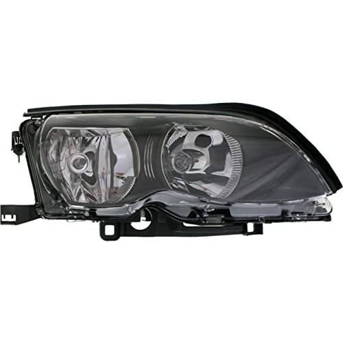 LNMTLZHHM Headlight Set For 2002-2005 B_MW 320 325 330 Left and Right Black Housing 2Pc