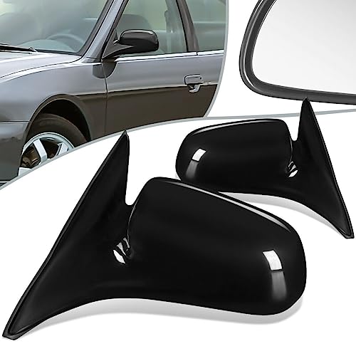 LNMTLZHHM For Mitsubishi 1999-2003 Galant Pair Manual Side Door Mirror MI1320122 MI1321122