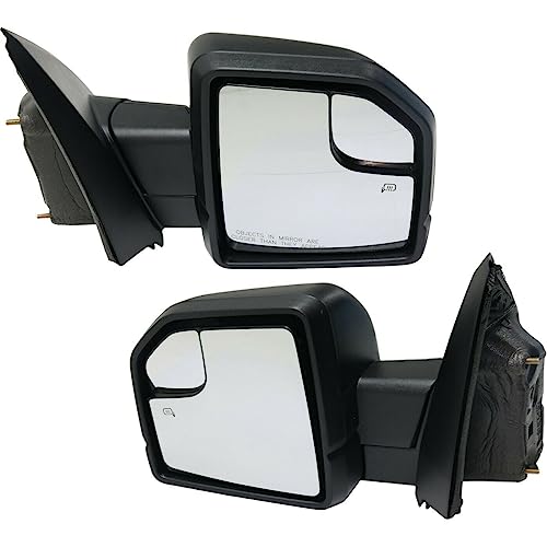 LNMTLZHHM Mirrors Set of 2 Driver & Passenger Side Heated For 2015-2017  Ford  F-150 Truck LH RH Pair