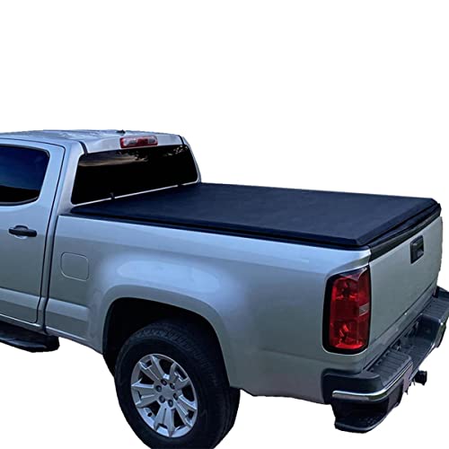 LNMTLZHHM 5ft Soft Roll-Up Truck Bed Tonneau Cover For 2015-2022 Colorado Canyon Pickup