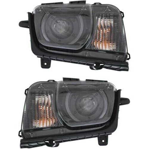 LNMTLZHHM Headlight Set For 2010-2015 Chevrolet Camaro Left and Right HID With Bulb 2Pc