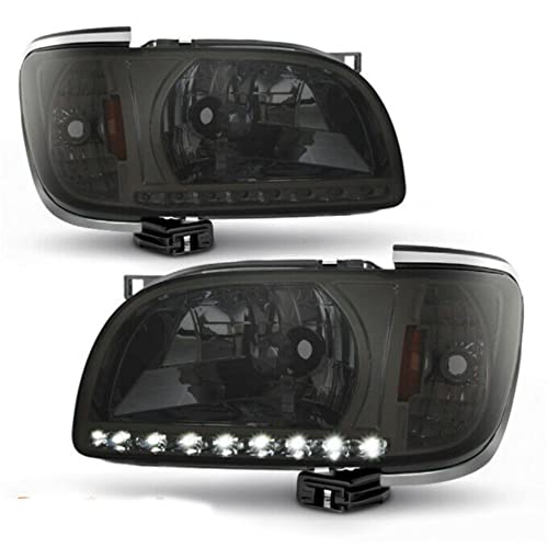 LNMTLZHHM For Toyota 2001-2004 Tacoma Replacement Smoked LED 1PC Headlights w/Corner Lamp