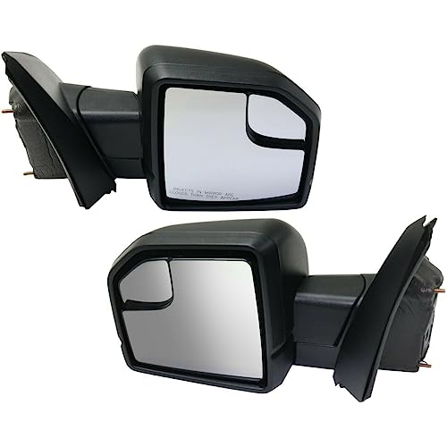 LNMTLZHHM Mirror For 2015-2020 Ford F-150 Power Set of 2 LH and RH Textured Black