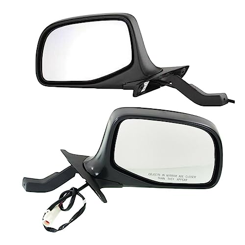 LNMTLZHHM Power Side View Mirrors Chrome & Black L+R Pair Set FitsSeries Truck For Ford