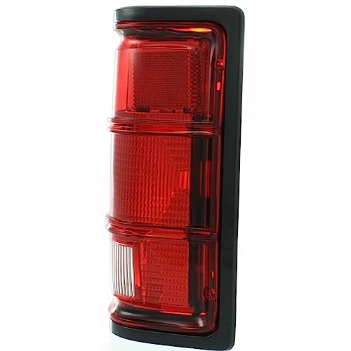 LNMTLZHHM Pair Set Taillight Taillamp with Black Bezel Housing For 1987 - 1996 Dodge Dakota Pickup Truck SUV