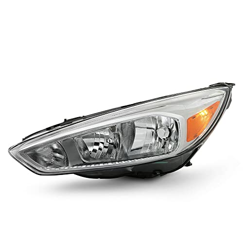 LNMTLZHHM For Ford 2015-18 Focus S | SE | ST Chrome Bezel Halogen Headlight w/o DRL LED Driver