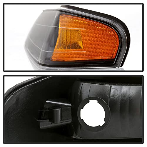 LNMTLZHHM For 2004-2012 Chevrolet GMC Black Front Upper Headlight Corner Signal Lamp