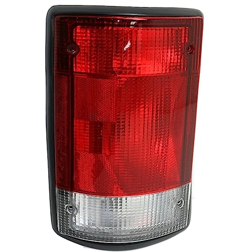 LNMTLZHHM Halogen Tail Light Set For  Ford  1995-2014 E150 E250 E350 Van Clear & Red Lens 2Pcs