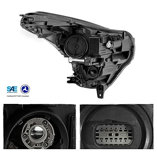 LNMTLZHHM For 2017-2020 XT5 Cadillac  Sport Utility DRL Halogen Projector LED Headlights LH+RH Pair