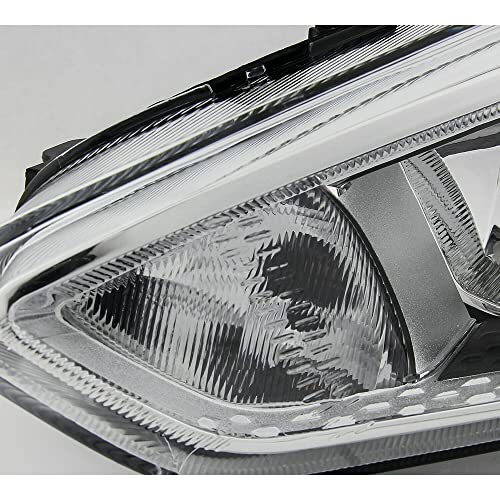 LNMTLZHHM For Ford 2015-18 Focus S | SE | ST Chrome Bezel Halogen Headlight w/o DRL LED Driver