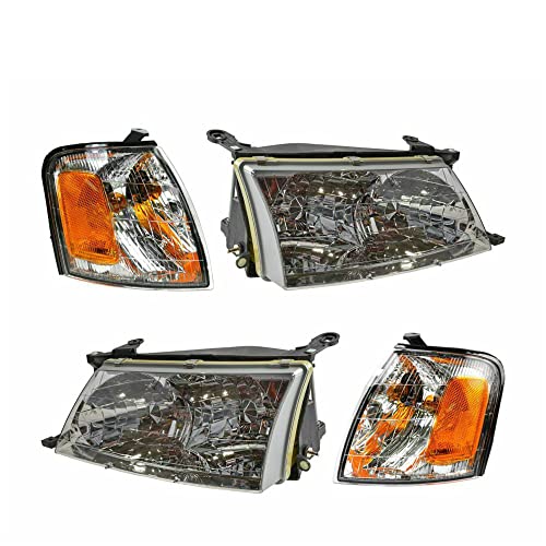 LNMTLZHHM Headlight Lamp Parking Marker Corner Light LH RH 4PC Kit For 1998-1999 Toyota Avalon