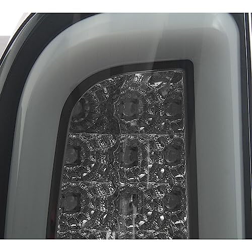 LNMTLZHHM For 2008-2016 Ford SuperDuty LED Bar Tail Lights Black Smoke