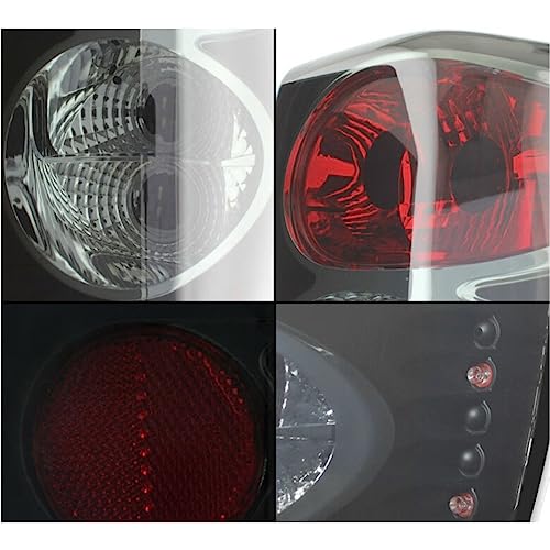 LNMTLZHHM For 1999-2004  Jeep Grand Cherokee Black Smoked Tail Brake Lights Replacement