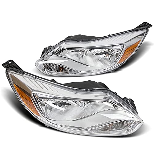 LNMTLZHHM For Ford 2012-2014 Focus Headlights Head Lamps Left Right Pair Driver Passenger